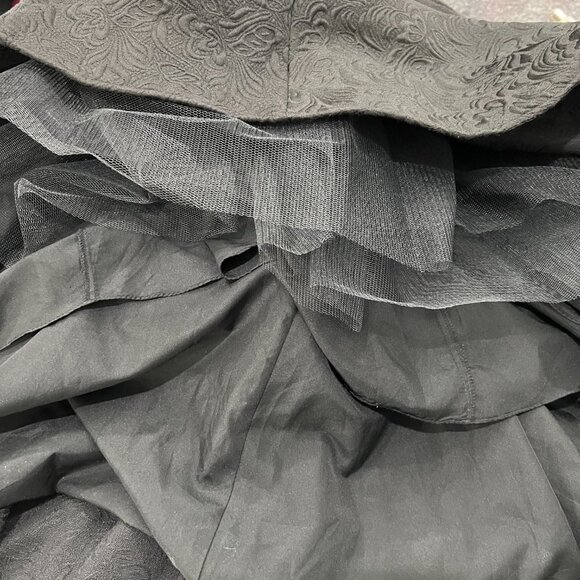 Rachel Allan Black Jacquard Formal Pageant Gown $1198 - Picture 13 of 13